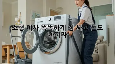 소형 이사, 똑똑하게 짐 싸고 돈도 아끼자!
