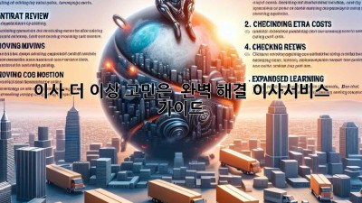 📦 이사, 더 이상 고민은 🚫! 완벽 해결 이사서비스 가이드 🔑