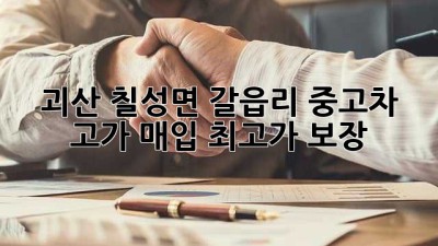 괴산 칠성면 갈읍리 중고차 고가 매입! 최고가 보장!